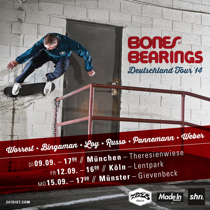 Bones Bearings Deutschland Tour